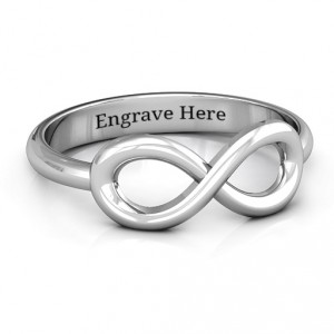 Personalised Classic Infinity Ring - Handcrafted By Name My Rings™
