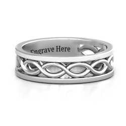 Personalised Diadem Infinity Women's Ring - Handcrafted By Name My Rings™