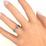 Personalised Diadem Infinity Women's Ring - Handcrafted By Name My Rings™