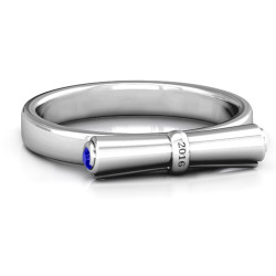 Personalised Diploma Scroll Graduation Ring - Handcrafted By Name My Rings™