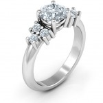 Personalised Flourish Engagement Ring - Handcrafted By Name My Rings™