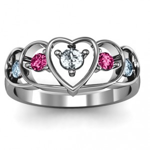 Personalised Heart Collage Ring - Handcrafted By Name My Rings™