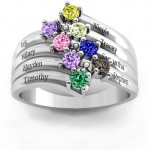 Personalised Hydra MultiWave Ring - Handcrafted By Name My Rings™