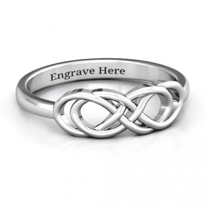 Personalised Infinity Knot Ring - Handcrafted By Name My Rings™