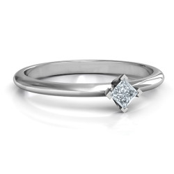 Personalised LShaped Princess Ring - Handcrafted By Name My Rings™