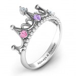Personalised Like A Dream Tiara Ring - Handcrafted By Name My Rings™