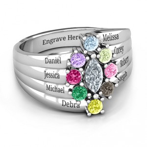 Personalised Medusa MultiWave Ring - Handcrafted By Name My Rings™