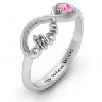 Personalised Mom's Infinity Bond Ring - Handcrafted By Name My Rings™