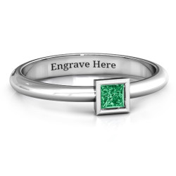 Personalised Ovation Classic Princess Setting Ring - Handcrafted By Name My Rings™