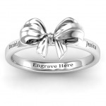 Personalised Papillon Bow Ring - Handcrafted By Name My Rings™