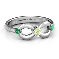 Personalised Princess Infinity Ring - Handcrafted By Name My Rings™