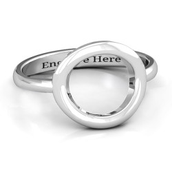 Personalised Simple Circle Karma Ring - Handcrafted By Name My Rings™