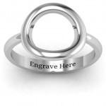 Personalised Simple Circle Karma Ring - Handcrafted By Name My Rings™