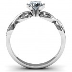 Personalised Solitaire Infinity Ring - Handcrafted By Name My Rings™