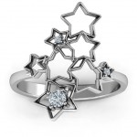 Personalised Sparkling Constellation Ring - Handcrafted By Name My Rings™
