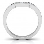 Personalised UShape Shadow Ring - Handcrafted By Name My Rings™