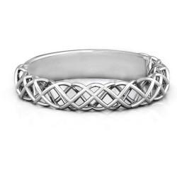 Personalised Woven in Love Ring - Handcrafted By Name My Rings™