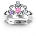 Personalised Tale Of True Love Tiara ring - Handcrafted By Name My Rings™