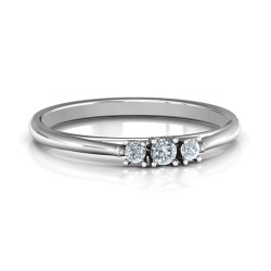 Personalised Trinity Ring on Classic Band - Handcrafted By Name My Rings™