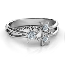 Personalised Twinkling Starlight Ring - Handcrafted By Name My Rings™