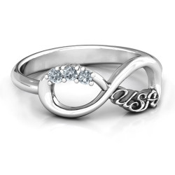 Personalised USA Infinity Ring - Handcrafted By Name My Rings™