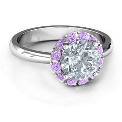 Personalised Victoria Single Halo Ring - Handcrafted By Name My Rings™