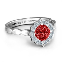 Personalised Vintage Glamour Ring - Handcrafted By Name My Rings™