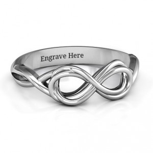 Personalised Wired for Love Infinity Ring - Handcrafted By Name My Rings™