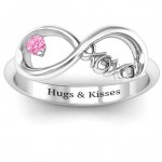 Personalised XOXO Infinity Ring - Handcrafted By Name My Rings™