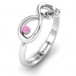 Personalised XOXO Infinity Ring - Handcrafted By Name My Rings™