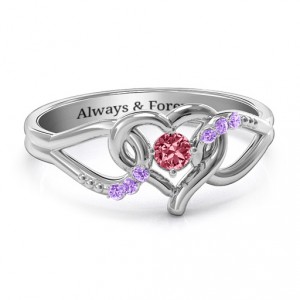 Personalised You Have My Heart Ring with Accents - Handcrafted By Name My Rings™