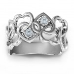 Personalised Your Heart and Mine Ring - Handcrafted By Name My Rings™