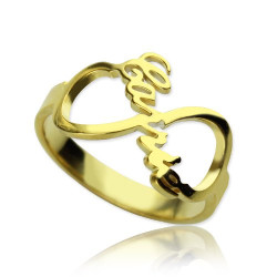 Personalised Custom Infinity Name Ring - Handcrafted By Name My Rings™