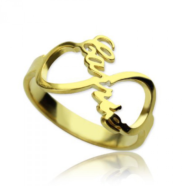 Personalised Custom Infinity Name Ring - Handcrafted By Name My Rings™