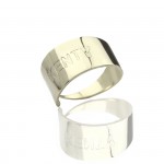 Personalised Engraved Name Cuff Rings - Handcrafted By Name My Rings™