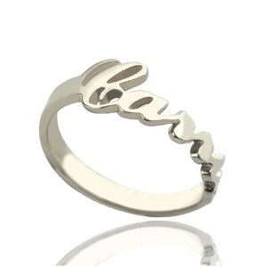 Personalised Carrie Name Rings Gift - Handcrafted By Name My Rings™