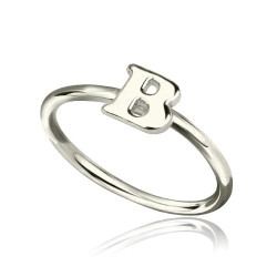 Personalised Women's Midi Initial Ring - Handcrafted By Name My Rings™