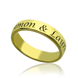 Personalised Engraved Promise Name Ring - Handcrafted By Name My Rings™