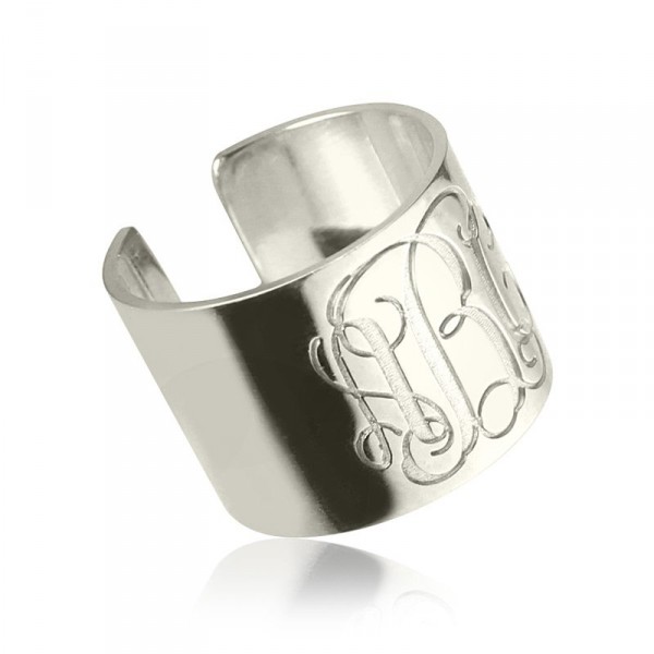 Personalised Monogram Cuff Ring - Handcrafted By Name My Rings™