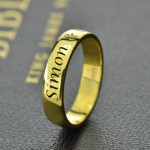 Personalised Engraved Promise Name Ring - Handcrafted By Name My Rings™