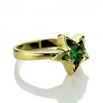 Personalised Star Ring with Birthstone - Handcrafted By Name My Rings™