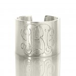 Personalised Monogram Cuff Ring - Handcrafted By Name My Rings™