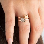 Personalised Women's Midi Initial Ring - Handcrafted By Name My Rings™