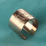 Personalised Engraved Monogram Cuff Ring - Handcrafted By Name My Rings™