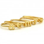 Personalised Stackable Initial Ring - Handcrafted By Name My Rings™