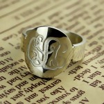 Personalised Make Your Own Monogram Itnitial Ring - Handcrafted By Name My Rings™