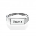 Personalised Engraved Signet Ring - Handcrafted By Name My Rings™