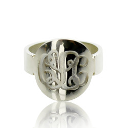 Personalised Make Your Own Monogram Itnitial Ring - Handcrafted By Name My Rings™