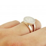 Personalised Circle Monogram Signet Ring - Handcrafted By Name My Rings™