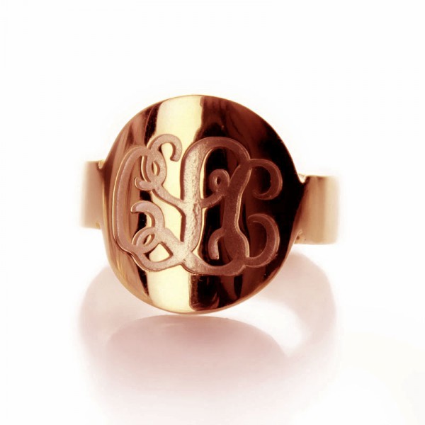 Personalised Engraved Monogram Itnitial Ring - Handcrafted By Name My Rings™